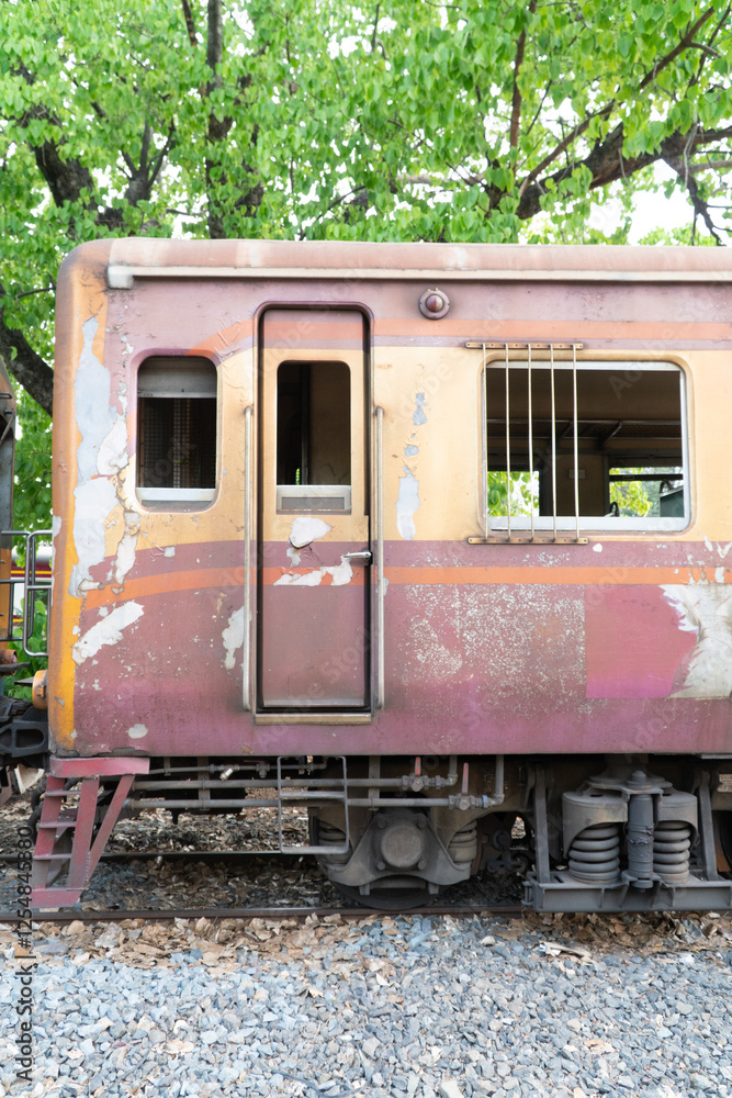 Old trains that are no longer in use Old trains that are no longer in use