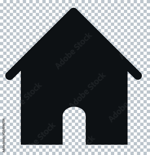 Home icon. Home icon on transparent background. 