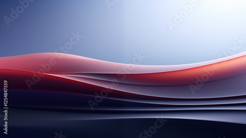 Colorful Waves in a Calm Landscape