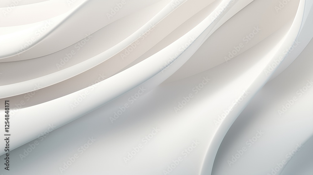 Swirling Waves of White in a Serene Backdrop Swirling Waves of White in a Serene Backdrop