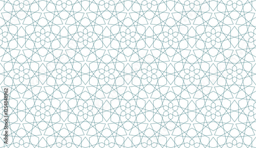  Islamic Geometric Seamless Pattern Background and Fabric