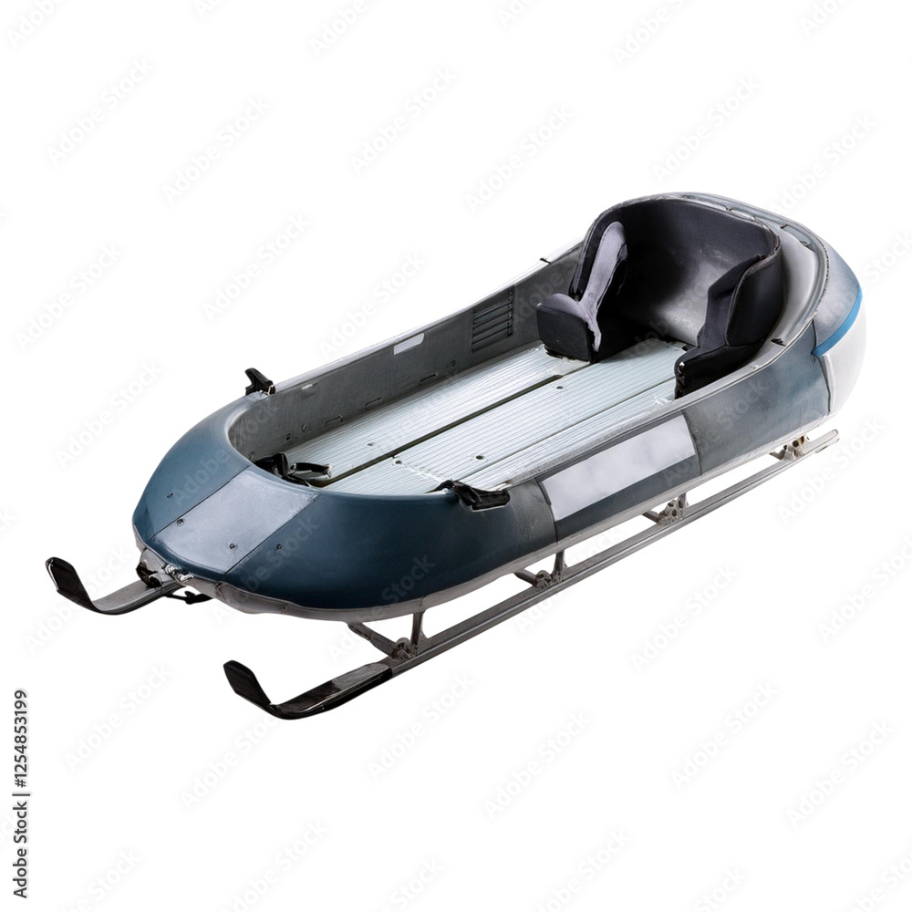 Inflatable Boat with Metal Frame and Cushioned Seat for Adventure