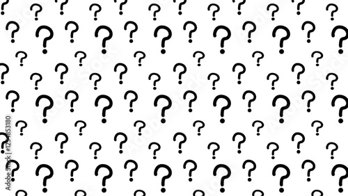 Seamless background illustration with question marks.