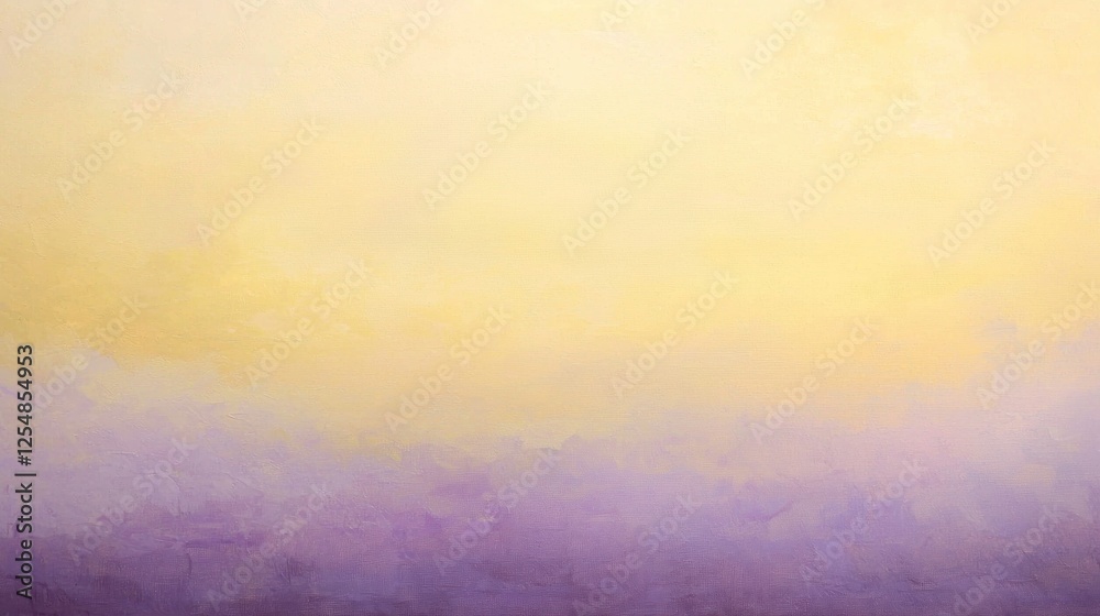 Fototapeta premium Serene Lavender and Gold Horizon: A Pastel Dreamscape