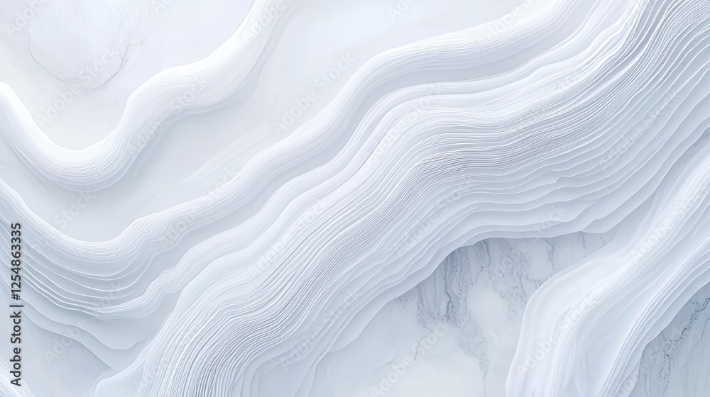 Abstract Flowing White Layers With Subtle Marble Veins Texture For Background Or Element Design Abstract Flowing White Layers With Subtle Marble Veins Texture For Background Or Element Design