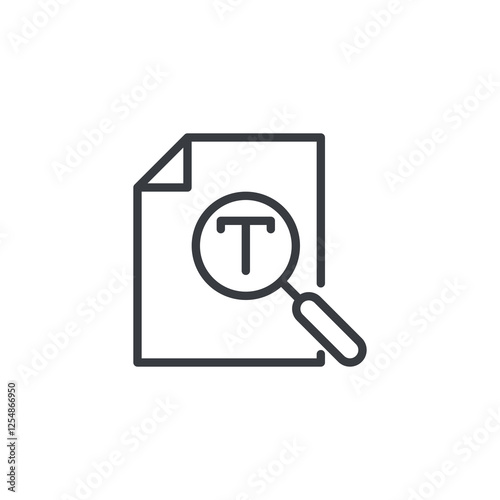 Keyword Research line icon