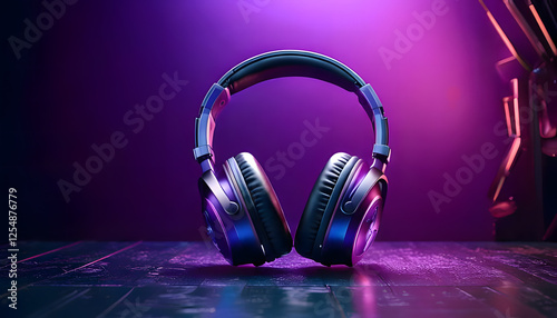 Purple Headphones