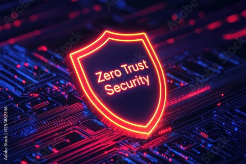A glowing shield labeled 
