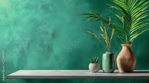 mockup green backgrounds for products with empty spaces 