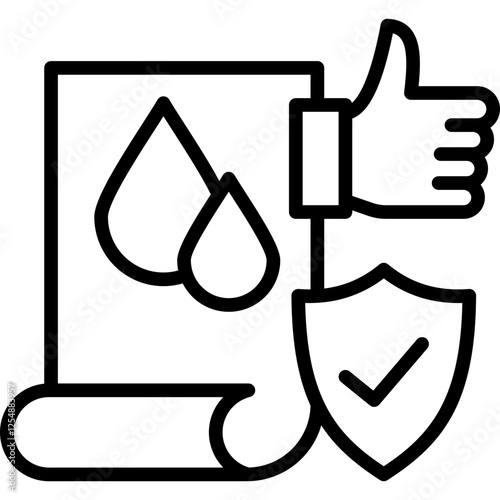 Water Quality line icon