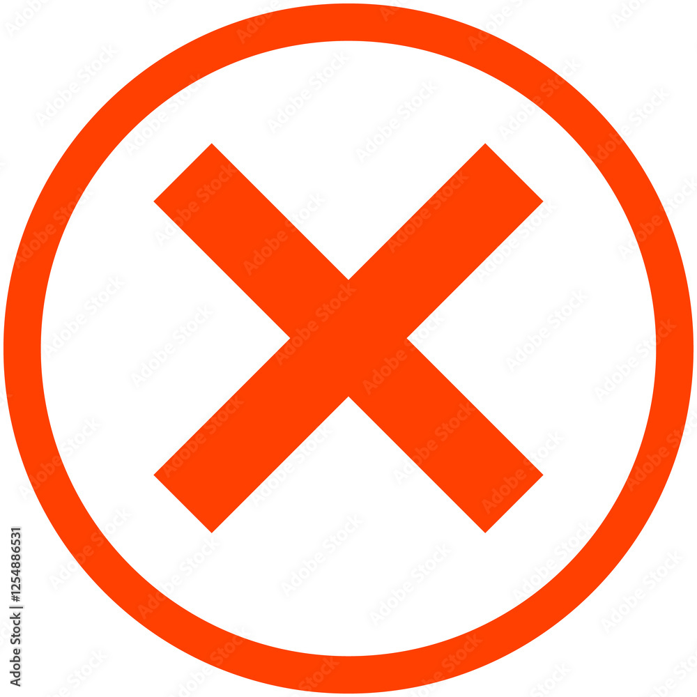 Obraz premium Close Wrong Sign