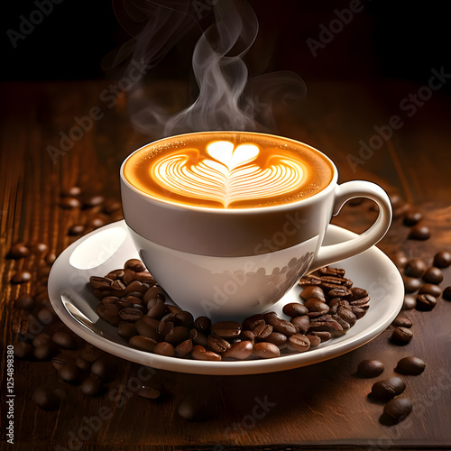 Perfect Latte Art generative AI r