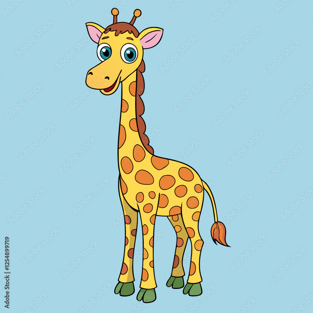 Fototapeta premium giraffe vector illustration