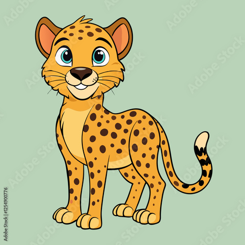 cheetah  cartoon vector