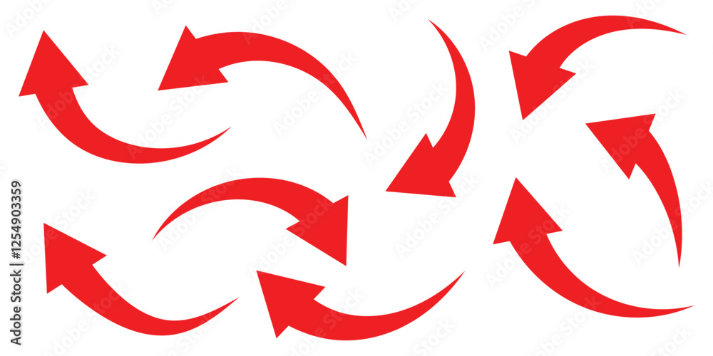 set of curve arrows. Sharp curved arrow icon. Black rounded arrow. Direction pointer pointing up. arrow icon for your web site design, logo, app, UI. EPS 10 set of curve arrows. Sharp curved arrow icon. Black rounded arrow. Direction pointer pointing up. arrow icon for your web site design, logo, app, UI. EPS 10