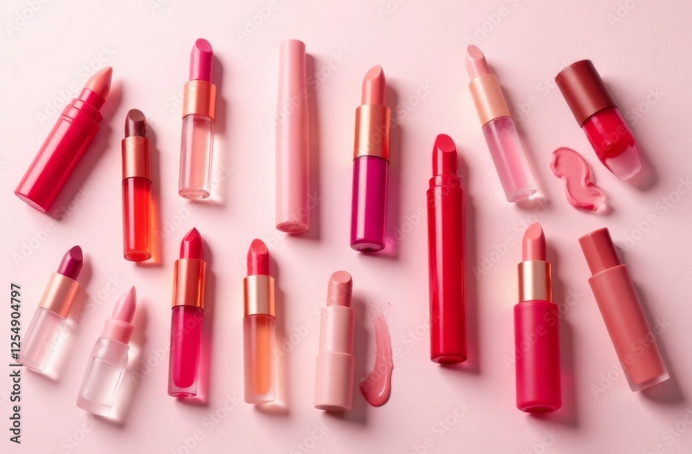 Obraz premium Innovative Lip Shapes Flat Lay