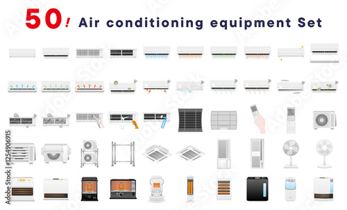 エアコンと冷暖房家電のセット50