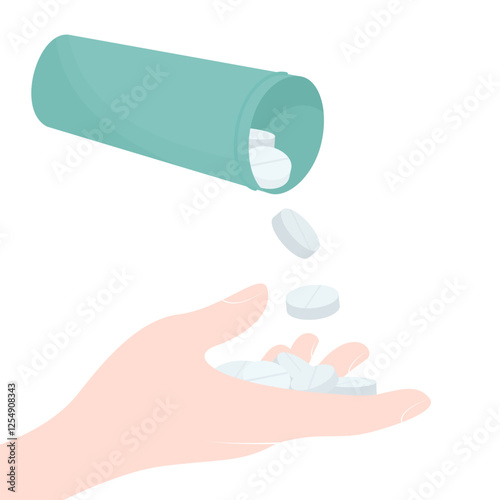 hand with pills