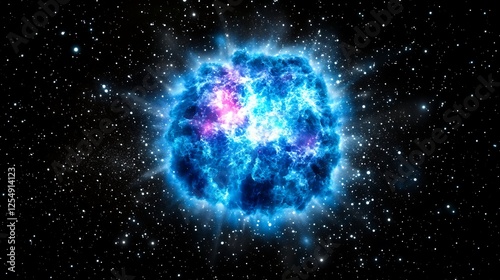 Celestial Nebula Explosion a Cosmic Symphony of Light in Deep Space Universe Exploration Imagery
