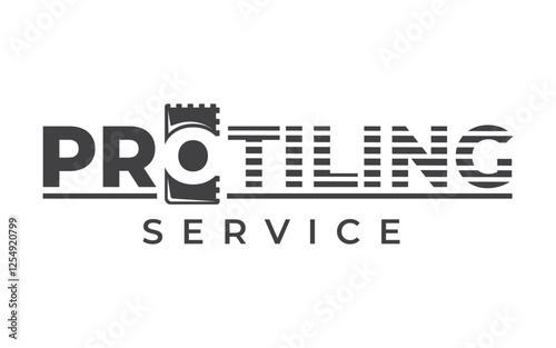 Trowel vintage logo isolated on white background. Laying tiles symbol. Trowel and cementitious adhesive texture. Vector illustration