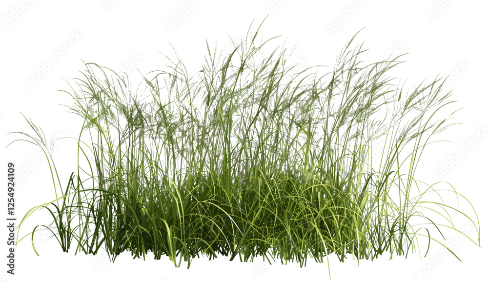 3d rendering prairie grass field png file, vector illustration, cut out prairie grass, nature background, green grass, landscape design, outdoor scene, summer field, natural environment