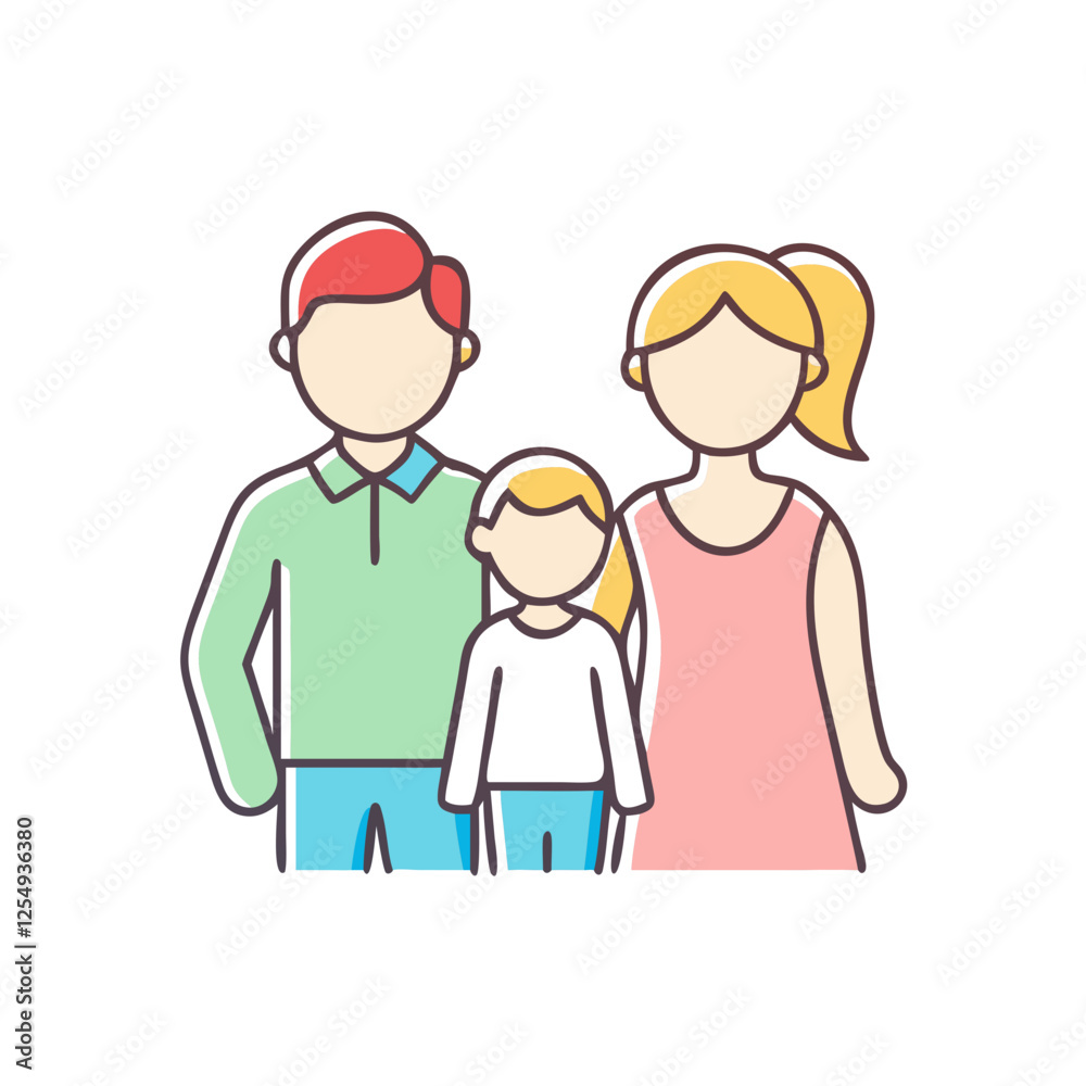 family icon, family vector illustration-simple illustration of family, perfect for family logos and icons family icon, family vector illustration-simple illustration of family, perfect for family logos and icons