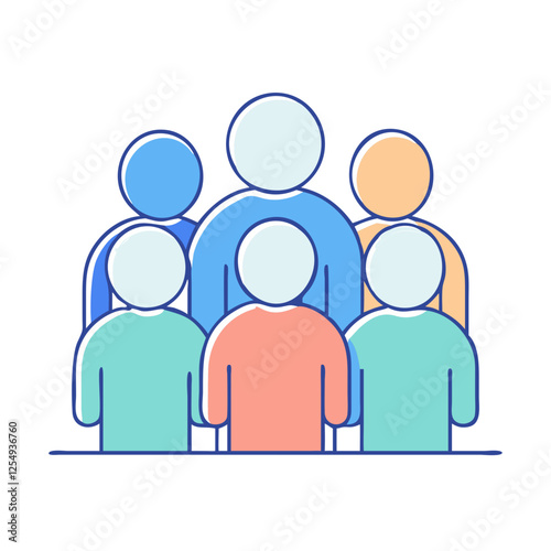 group of people icon, group of people vector illustration-simple illustration of group of people, perfect for group of people logos and icons