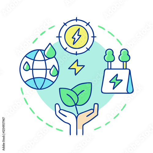 sustainable development icon, sustainable development vector illustration-simple illustration of sustainable development, perfect for sustainable development logos and icons