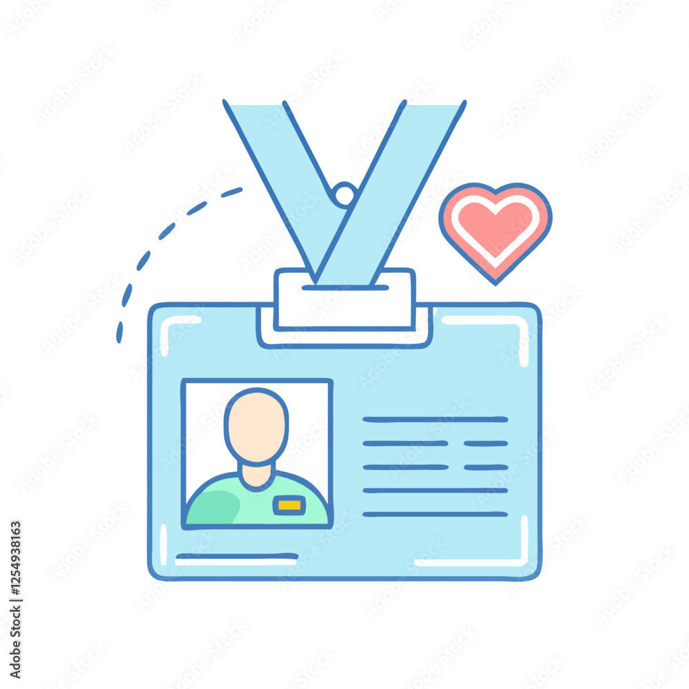 volunteer id badge icon, volunteer id badge vector illustration-simple illustration of volunteer id badge, perfect for volunteer id badge logos and icons volunteer id badge icon, volunteer id badge vector illustration-simple illustration of volunteer id badge, perfect for volunteer id badge logos and icons