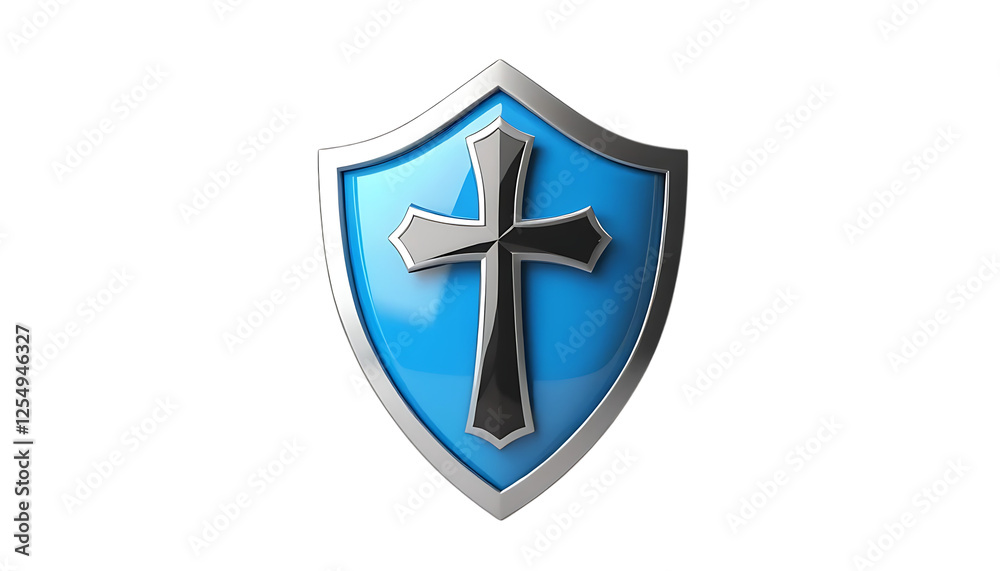 3d Shield with a cross icon symbol png 3d Shield with a cross icon symbol png