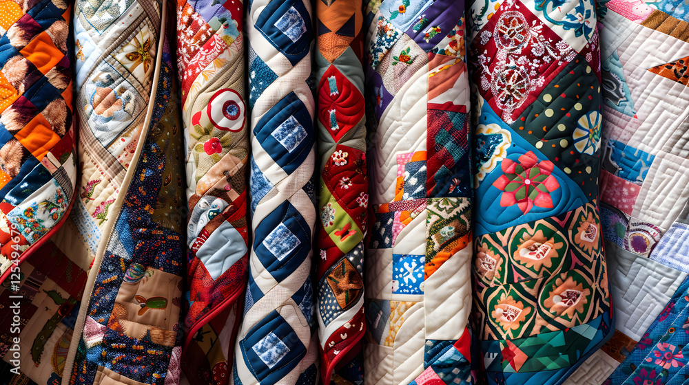 Showcase of Diverse Quilt Patterns - From Simple Squares to Complex Geometric Designs Showcase of Diverse Quilt Patterns - From Simple Squares to Complex Geometric Designs