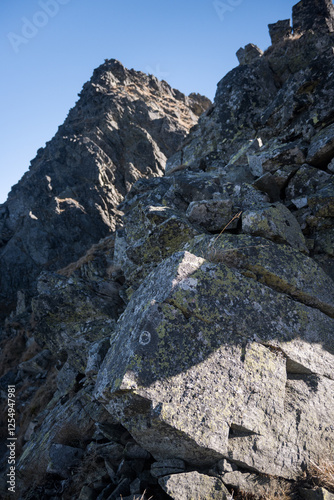 Obraz na płótnie Mountain landscape of the High Tatras, Poland, Orla Perć.
w salonie