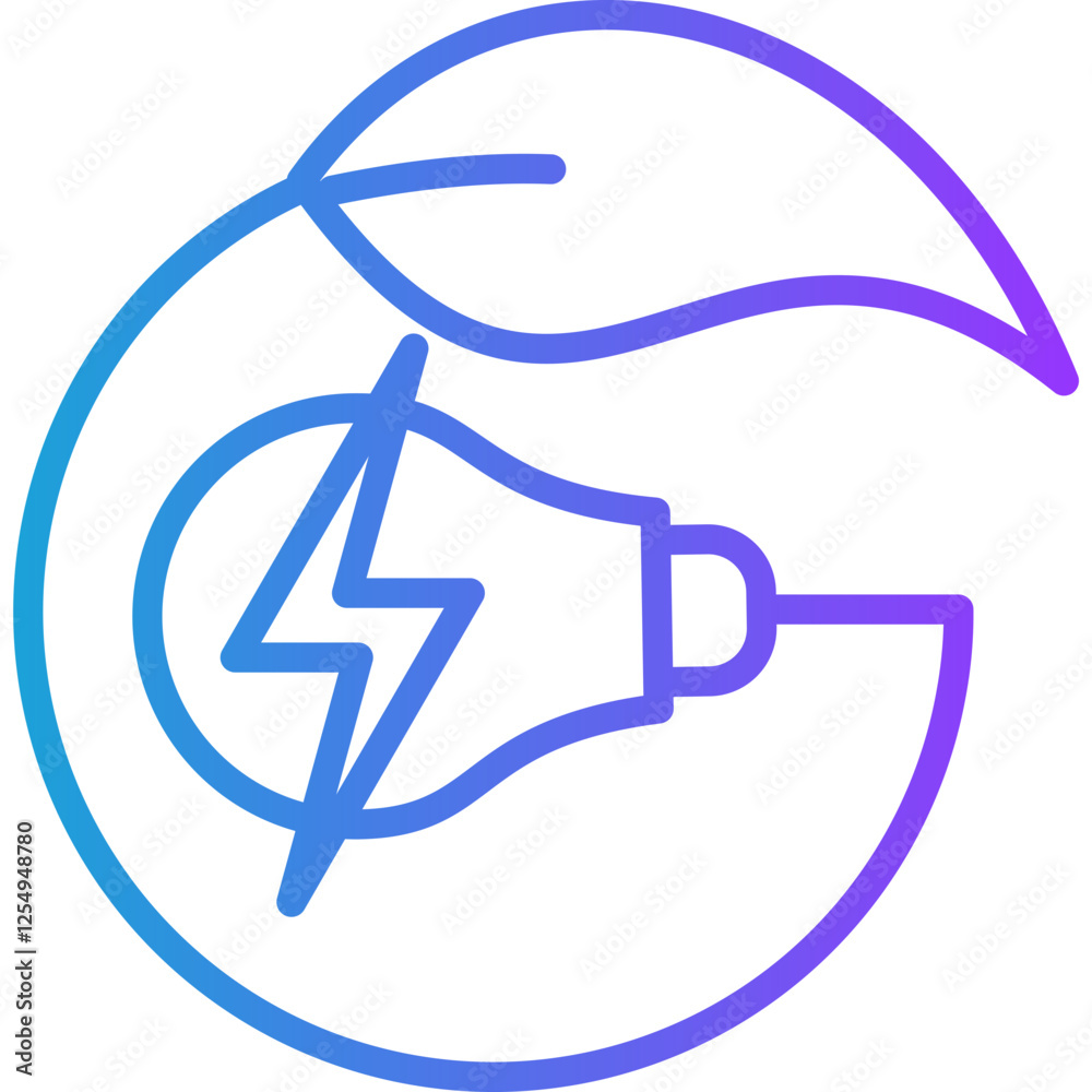Clean Technology line gradient icon Clean Technology line gradient icon