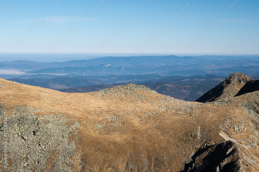 Mountain landscape of the High Tatras, Poland, Orla Perć.