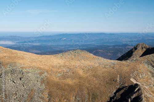 Obraz na płótnie Mountain landscape of the High Tatras, Poland, Orla Perć.
w salonie
