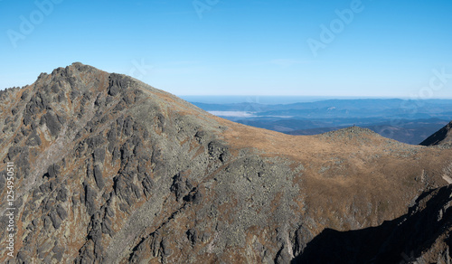 Obraz na płótnie Mountain landscape of the High Tatras, Poland, Orla Perć.
w salonie