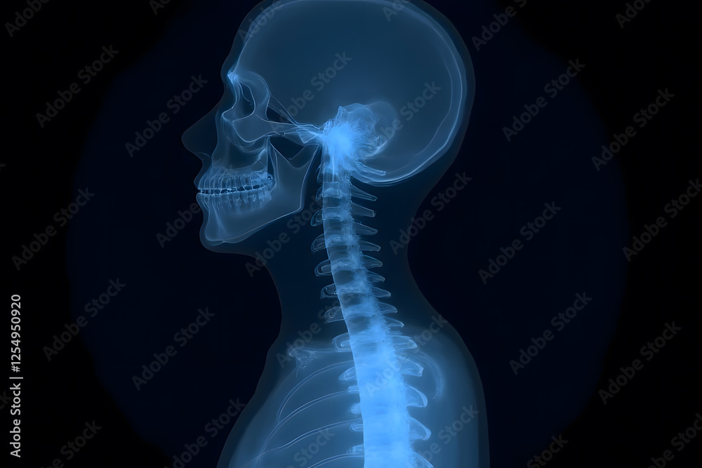 A simulation of the human spine created by AI for study and treatment A simulation of the human spine created by AI for study and treatment