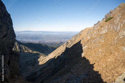 Obraz na płótnie Mountain landscape of the High Tatras, Poland, Orla Perć.
w salonie