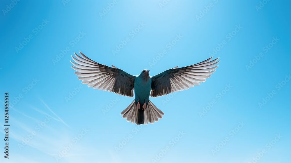 Naklejka premium bird clear sky blue sky