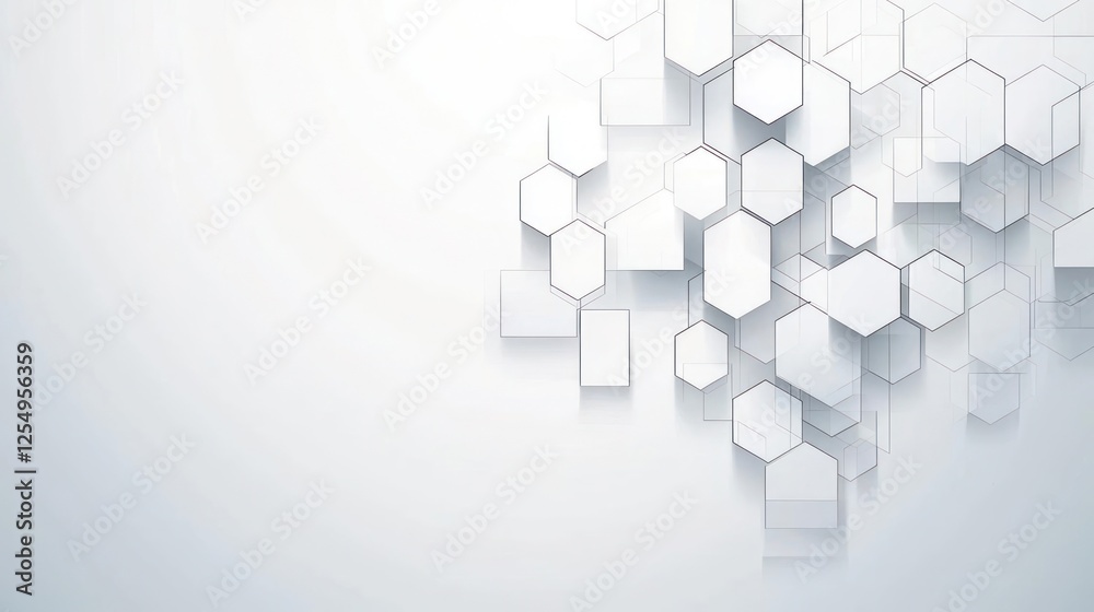 Abstract Geometric Hexagon Pattern Background Abstract Geometric Hexagon Pattern Background