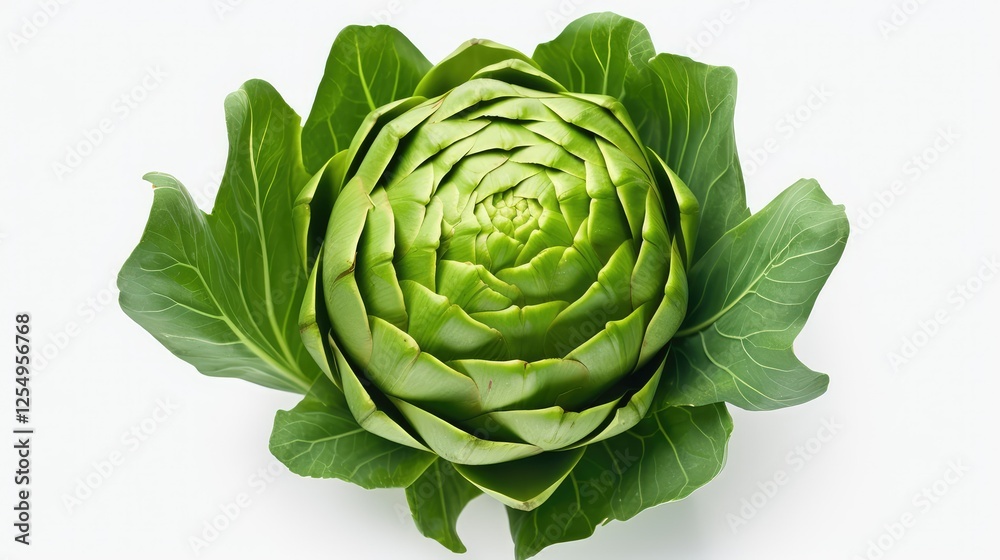 Obraz premium backdrop artichoke on white