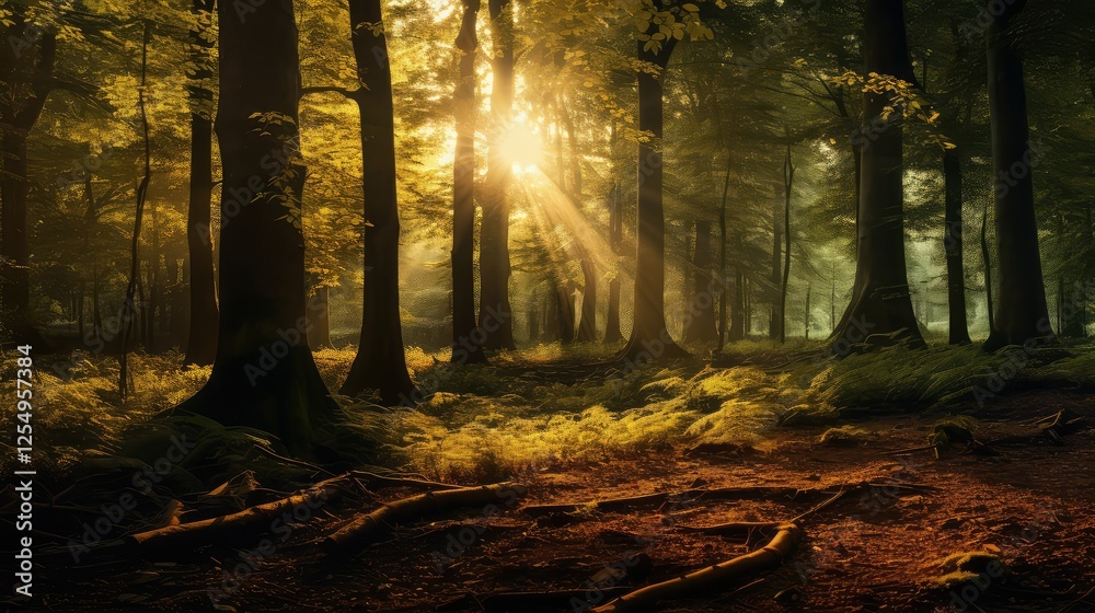 Fototapeta premium rays sun nature