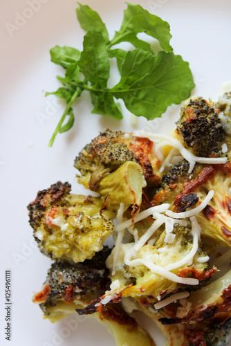 Cooked fresh vegetables, Broccoli 