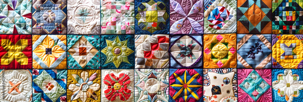 Showcase of Diverse Quilt Patterns - From Simple Squares to Complex Geometric Designs Showcase of Diverse Quilt Patterns - From Simple Squares to Complex Geometric Designs