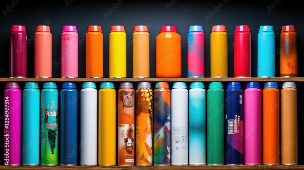Naklejka premium paint aerosol bottle