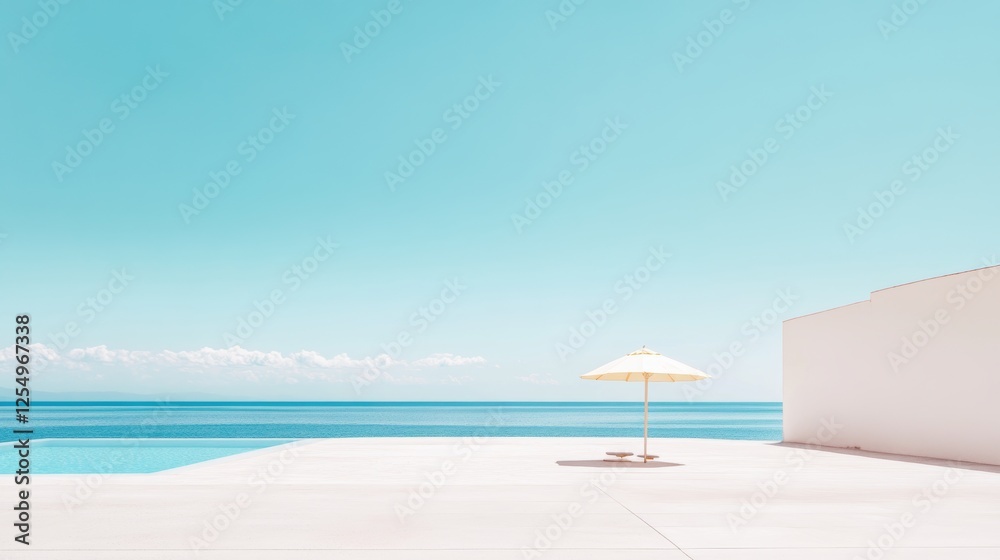 Fototapeta premium Abstract Summer Background Ocean Sea Travel Tourism Vacation Relax Resort