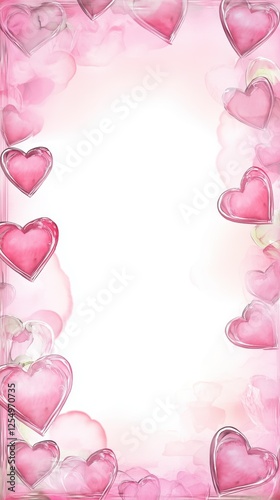 heart shape frame background with copy space for card post message wallpaper