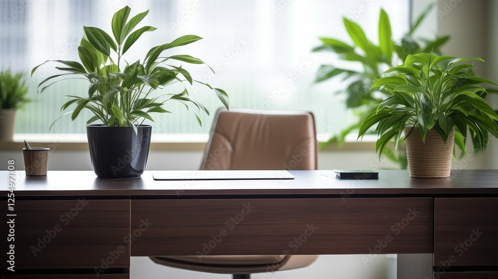 Fototapeta premium tidy clean office desk