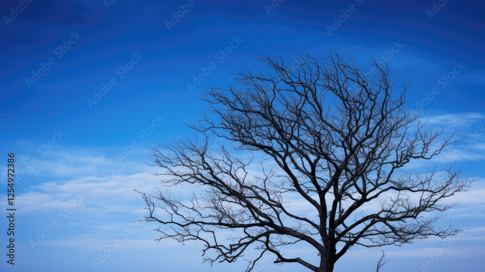 contrast tree tops and blue sky contrast tree tops and blue sky