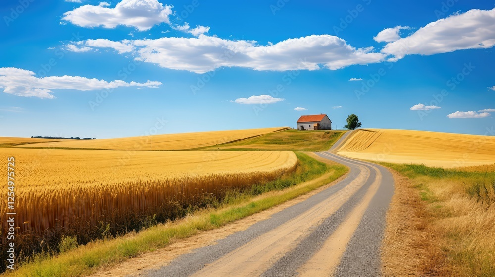 Obraz premium gravel rural road